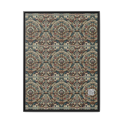 Urban Renaissance Historical Fusion With Street Edge Matte Canvas, Framed (multi-Color) - 8404 Design-57 A