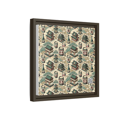 Cultural Artisanal Fusion Contemporary Cultural Elegance Matte Canvas, Framed (multi-Color) - 8404 Design-68 B