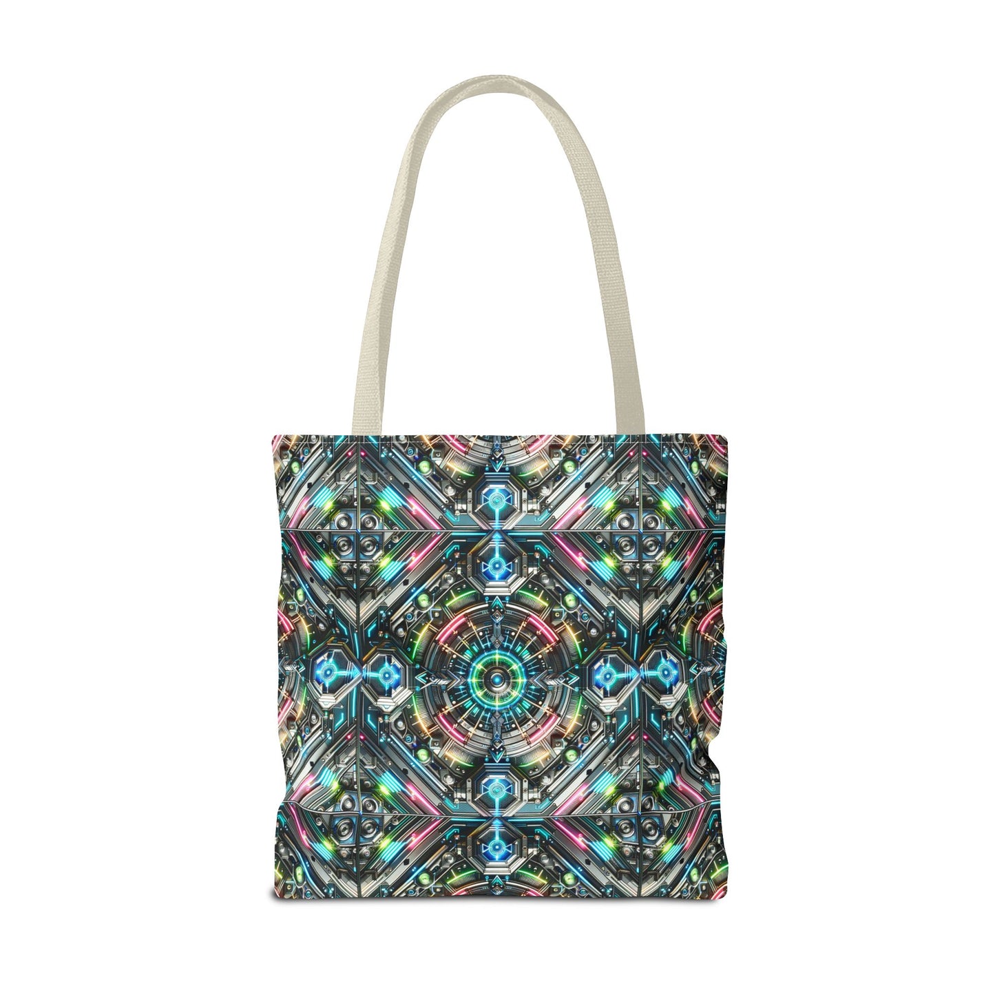Tech-Infused Futurism Futuristic Tech Tote Bag - 8404 Design-53