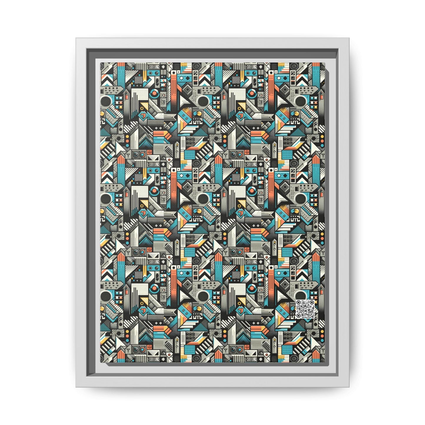 Digital Street Art Urban Street Style Matte Canvas, Framed (multi-color) - 8404 Design-81 A