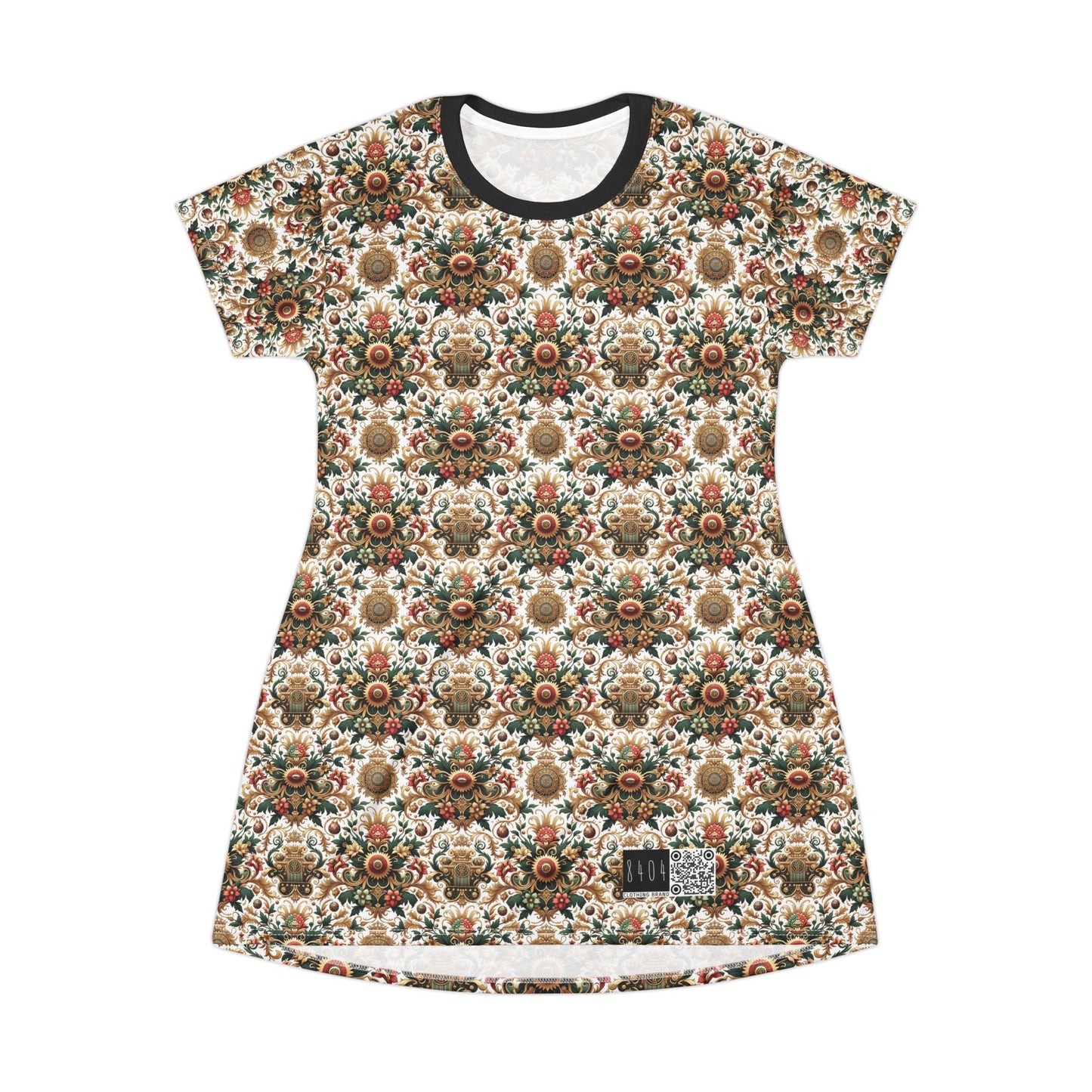 Monogram Madness Luxurious Streetwear T-Shirt Dress - 8404 Design-68