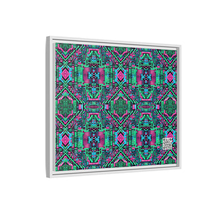 Digital Glitch Vibes Tech-Inspired Streetwear Matte Canvas, Framed (multi-Color) - 8404 Design-71 B