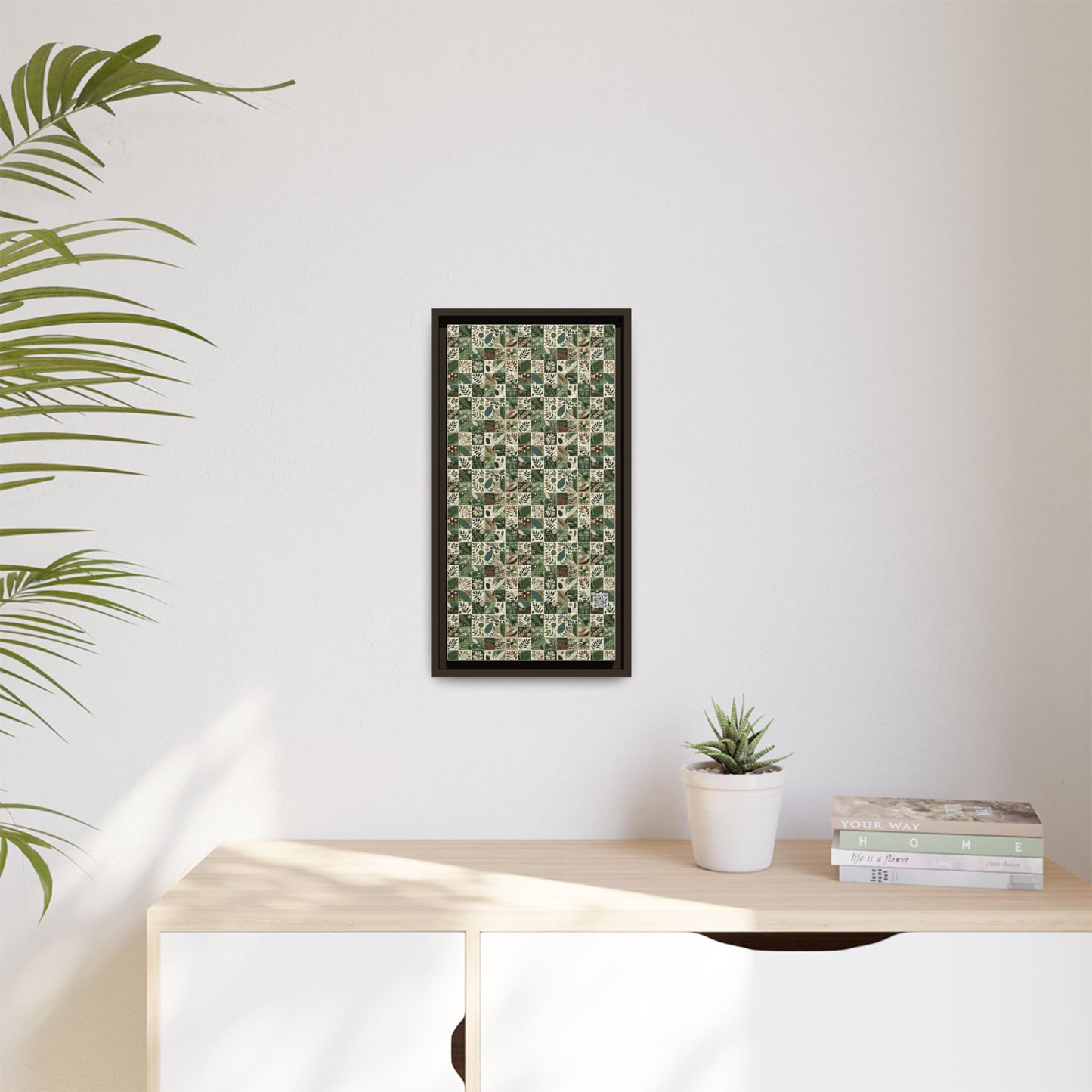 Streetwear Sustainability Environmentally Conscious Streetwear with a Natural Aesthetic Matte Canvas, Framed (multi-color) - 8404 Design-57 B