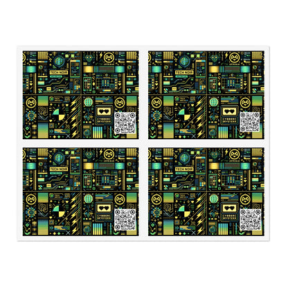 Digital Dystopia Tech Noir Sticker Sheets - 8404 Design-57