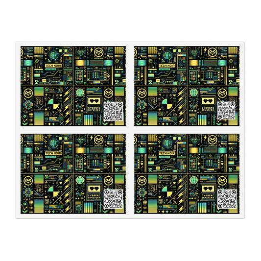 Digital Dystopia Tech Noir Sticker Sheets - 8404 Design-57