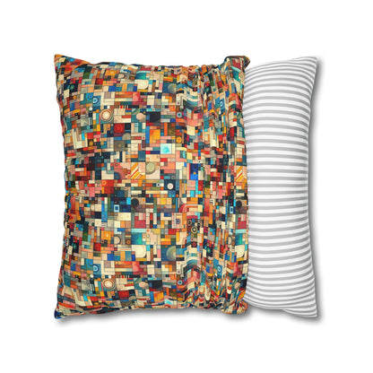 Digital Artistic Expression Artistic Streetwear Spun Polyester Square Pillowcase - 8404 Design-46