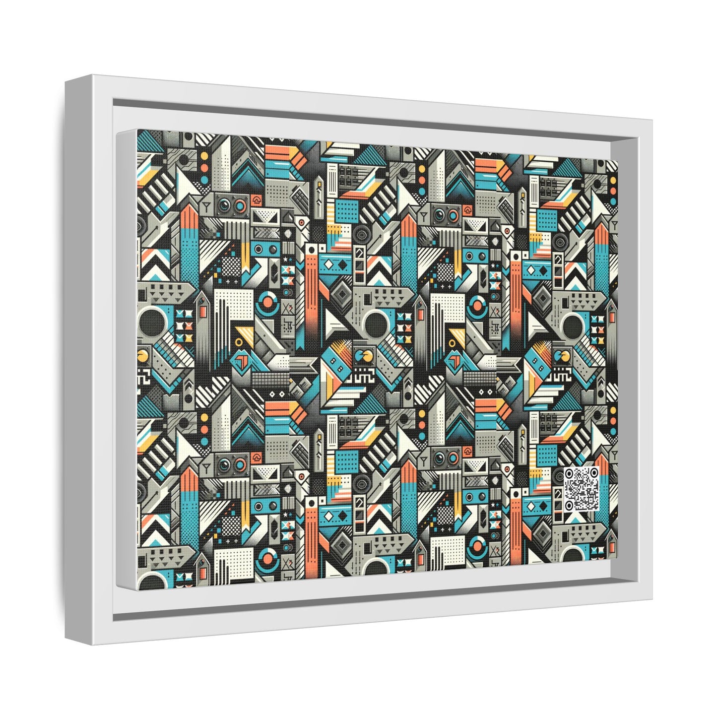 Digital Street Art Urban Street Style Matte Canvas, Framed (multi-color) - 8404 Design-81 A
