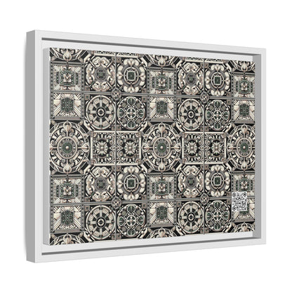 Cyber Garden Party Tech Garden Extravaganza Matte Canvas, Framed (multi-Color) - 8404 Design-45 A