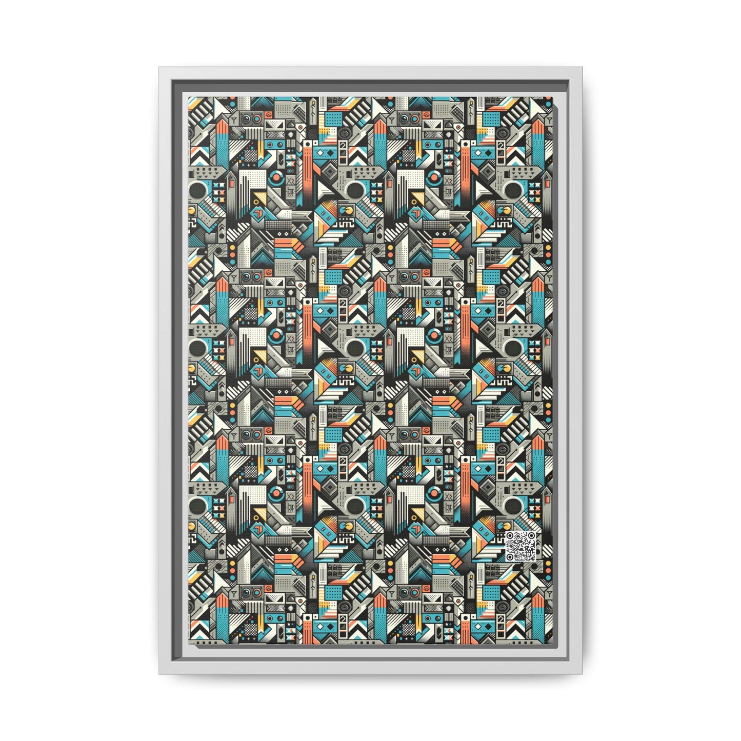 Digital Street Art Urban Street Style Matte Canvas, Framed (multi-color) - 8404 Design-81 B