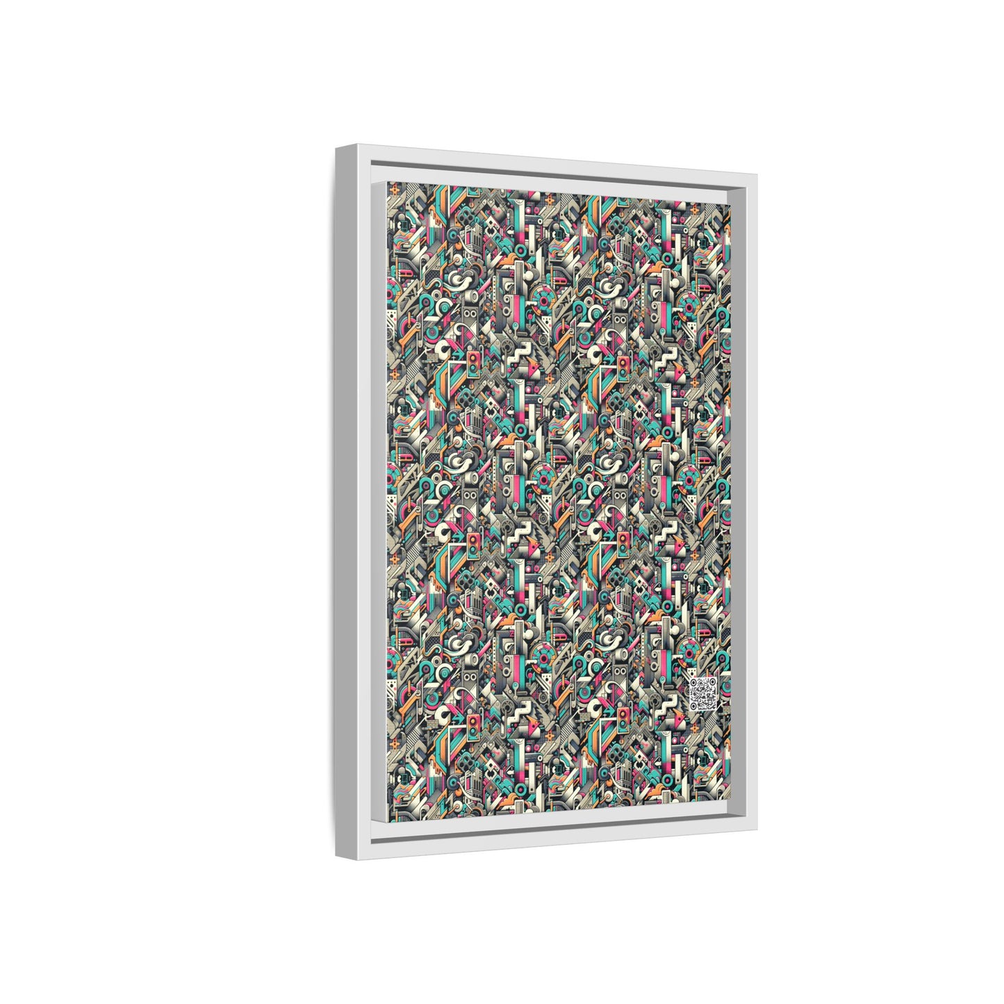 Digital Street Art Urban Street Style Matte Canvas, Framed (multi-color) - 8404 Design-74 B