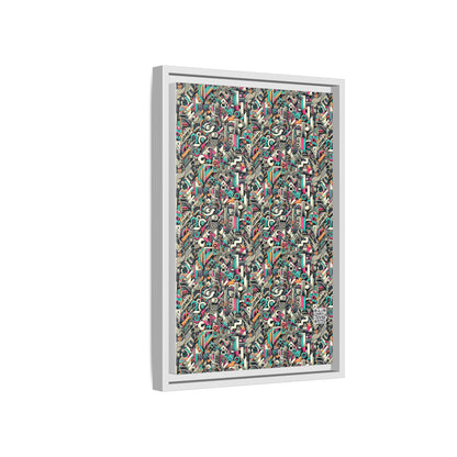 Digital Street Art Urban Street Style Matte Canvas, Framed (multi-color) - 8404 Design-74 B