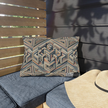 Tech Illusion Graphics Futuristic Artistry Outdoor Pillow - 8404 Design-52