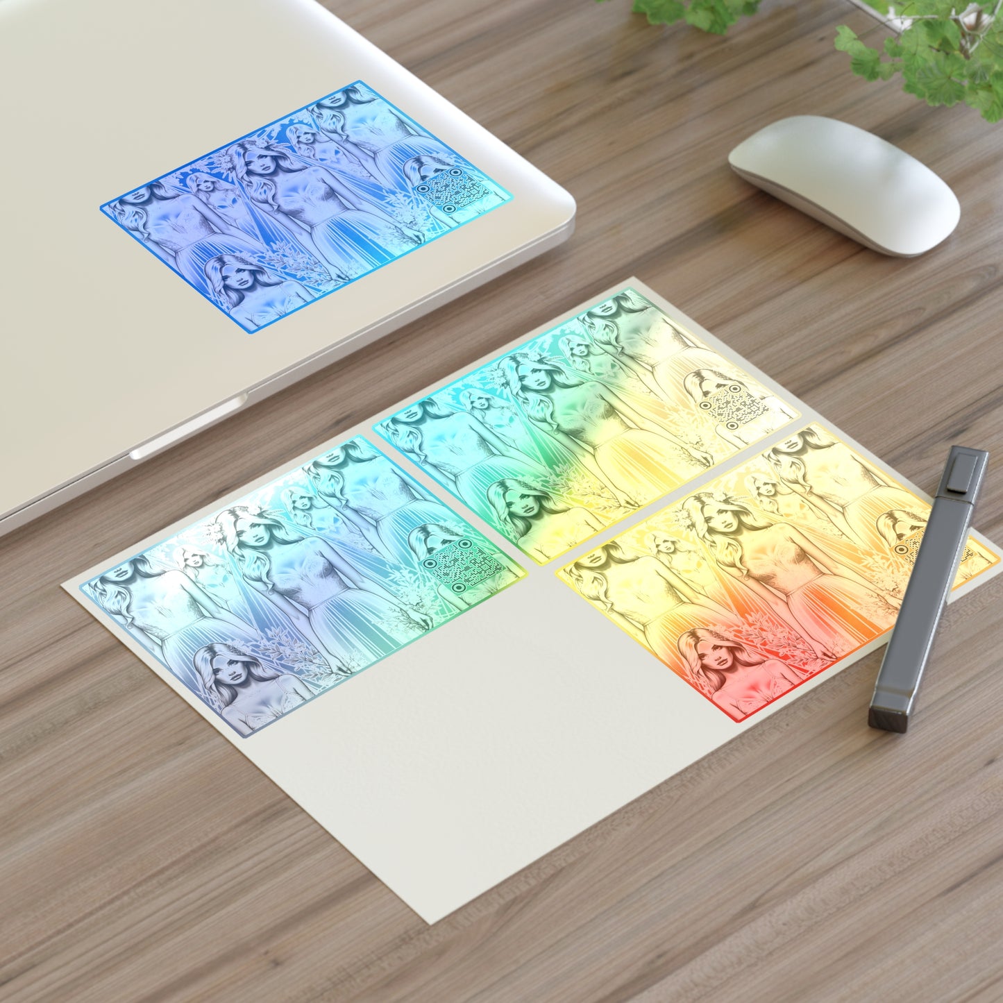 Chic Bridal Minimalism Modern Romantic Sticker Sheet - 8404 Design-58