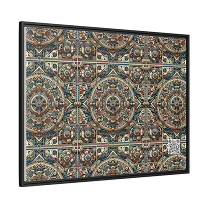 Urban Renaissance Historical Fusion With Street Edge Matte Canvas, Framed (multi-Color) - 8404 Design-57 A