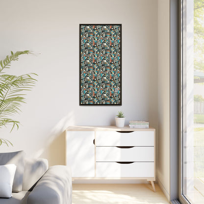 Digital Street Art Urban Street Style Matte Canvas, Framed (multi-color) - 8404 Design-81 B