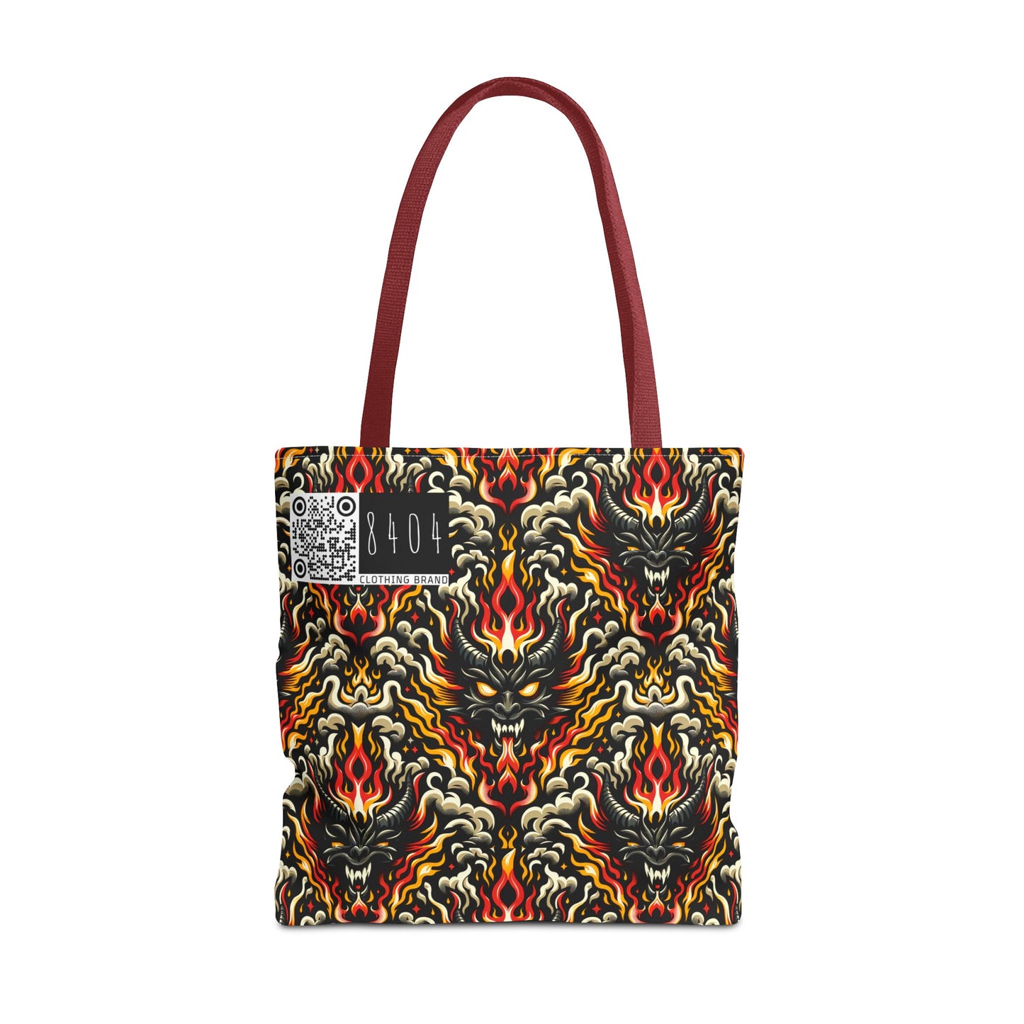 Flame Graphics Maximalist Streetwear Tote Bag - 8404 Design-59