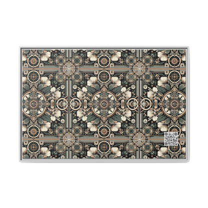 Cyber Garden Party Tech Garden Extravaganza Matte Canvas, Framed (multi-Color) - 8404 Design-66 A