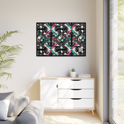 Digital Artistry Digital-native Streetwear Matte Canvas, Framed (multi-color) - 8404 Design-62 A