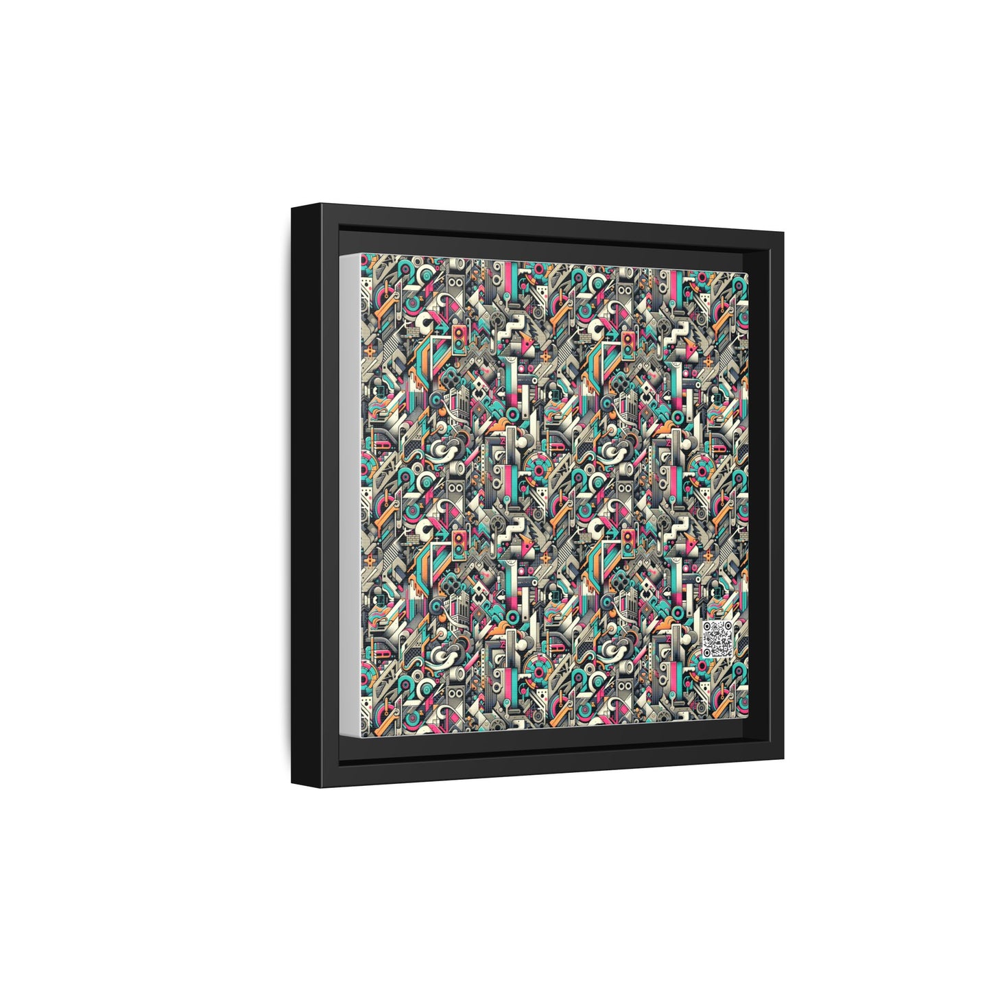 Digital Street Art Urban Street Style Matte Canvas, Framed (multi-color) - 8404 Design-74 B
