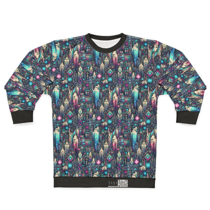 Digital Renaissance Tech-Forward Maximalism Sweatshirt - 8404 Design-56