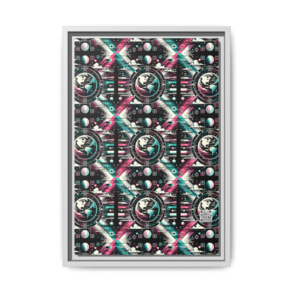 Digital Artistry Digital-native Streetwear Matte Canvas, Framed (multi-color) - 8404 Design-62 B