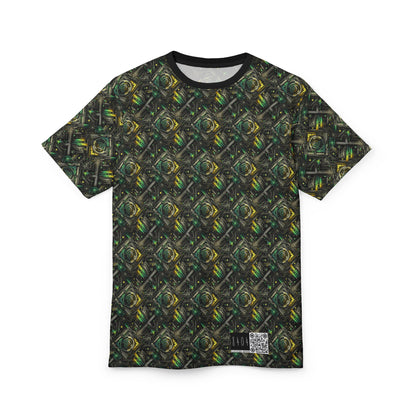 Tech Noir Graphics Tech-Inspired Streetwear Unisex Cut & Sew Tee - 8404 Design-57