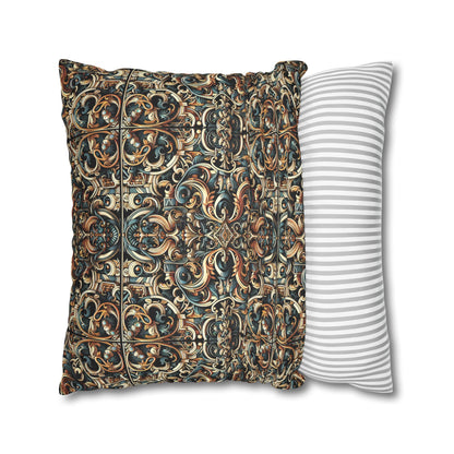 Urban Renaissance Historical Fusion With Street Edge Faux Suede Square Pillowcase - 8404 Design-59