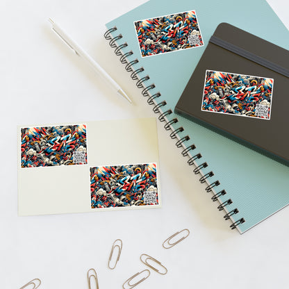 Neo-Traditional Street Art Modern Street Art Fusion Sticker Sheets - 8404 Design-52