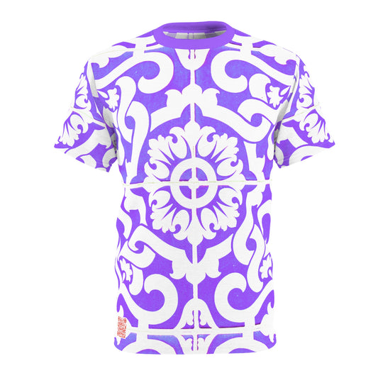 8404 Design Unisex Cut & Sew Tee - "Pattern 6 Purple" - S/M/L/XL/2XL/3XL T-shirt