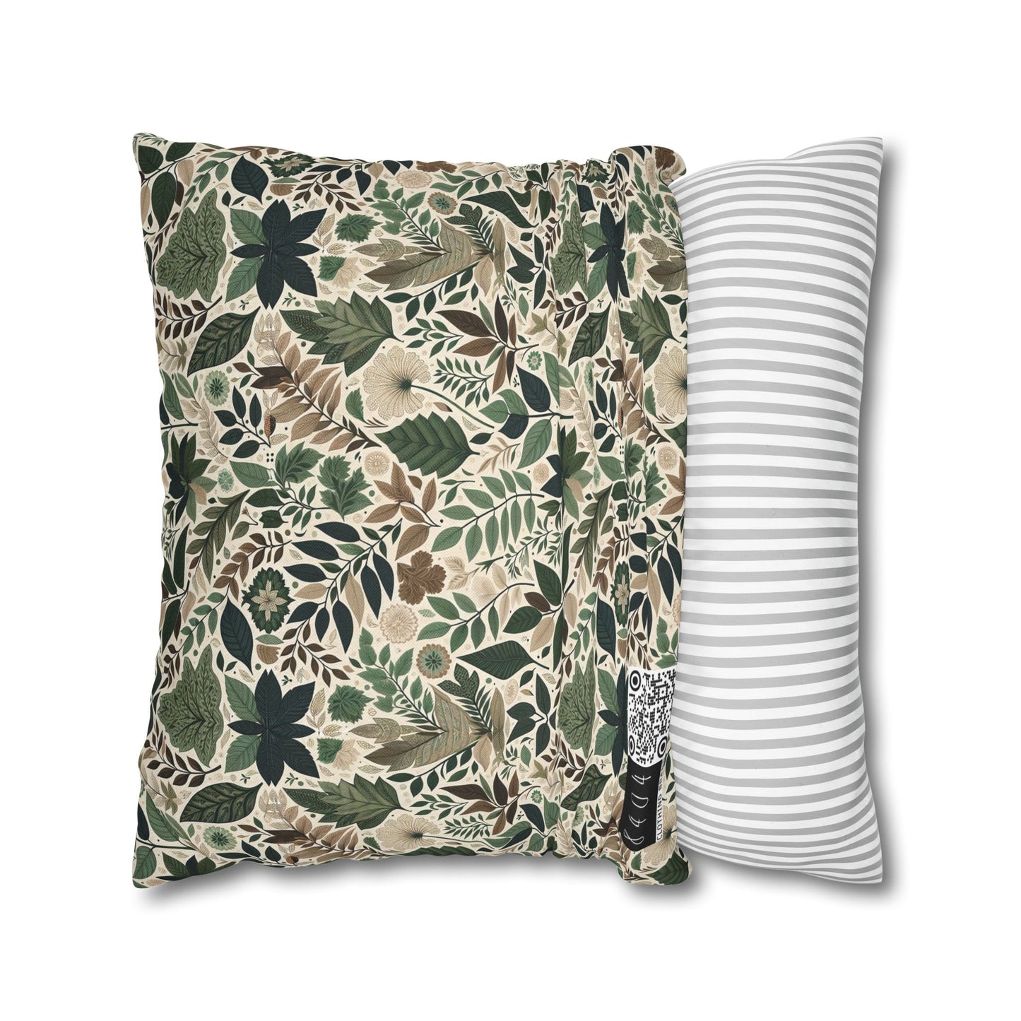 Streetwear Sustainability Environmentally Conscious Streetwear with a Natural Aesthetic Spun Polyester Square Pillowcase - 8404 Design-57