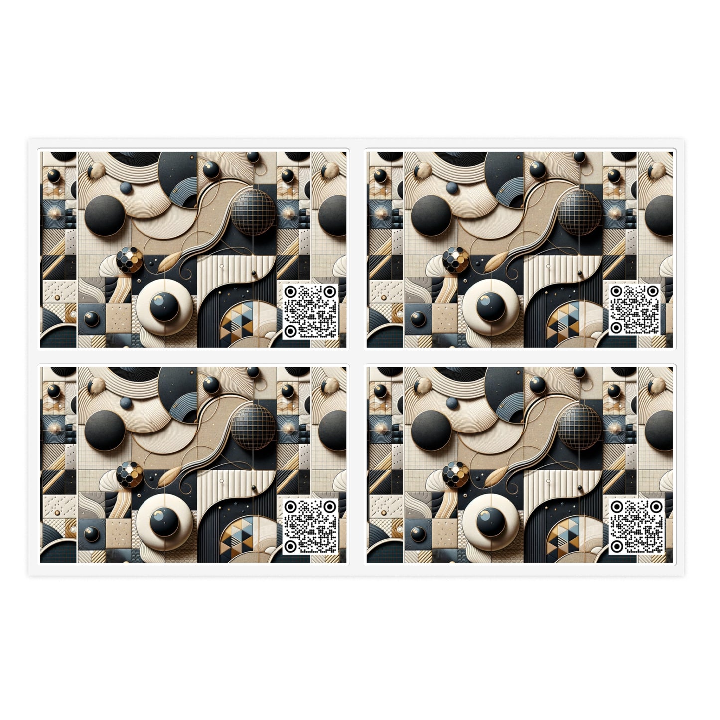 Tech-forward Luxe Streetwear Tech Luxe Fusion Sticker Sheet - 8404 Design-71