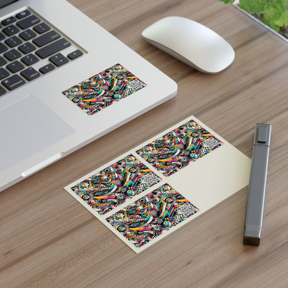 Urban Graffiti Fusion Eclectic Street Art Meets Modern Tech Culture Sticker Sheets - 8404 Design-55