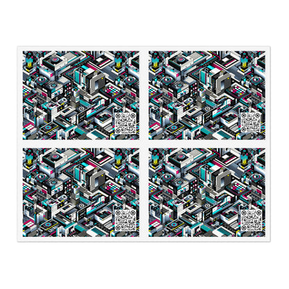 Tech-Forward Graphics Tech-Forward Streetwear Blending Human Creativity With Ai Innovation Sticker Sheets - 8404 Design-47