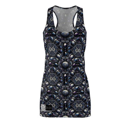 Tech Astronaut Tech-Forward Streetwear Meets Space Exploration Women's Cut & Sew Racerback Dress - 8404 Design-46