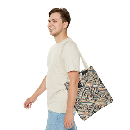 Tech Illusion Graphics Futuristic Artistry Tote Bag - 8404 Design-52