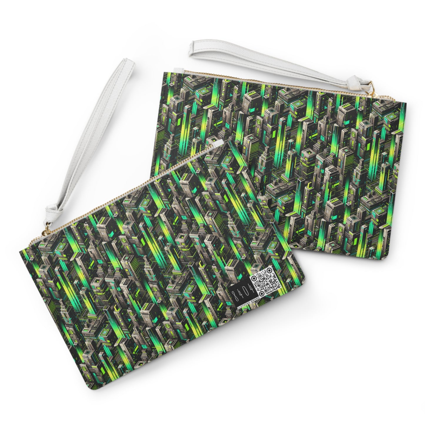 Digital Rebellion Tech-Forward Streetwear Clutch Bag - 8404 Design-63
