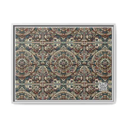 Urban Renaissance Historical Fusion With Street Edge Matte Canvas, Framed (multi-Color) - 8404 Design-57 A