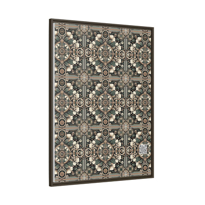 Cyber Garden Party Tech Garden Extravaganza Matte Canvas, Framed (multi-Color) - 8404 Design-66 A