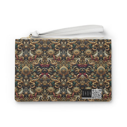 Digital Renaissance Luxurious Streetwear Inspired By Classical Art With a Modern Twist Clutch Bag - 8404 Design-76