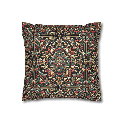 Streetwear Renaissance Artistic Clash of Old and New Faux Suede Square Pillowcase - 8404 Design-46