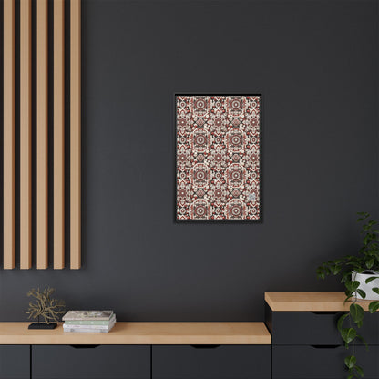 Neo Jomon Sculptural Aesthetics Artisanal Streetwear Matte Canvas, Framed (multi-Color) - 8404 Design-55 A
