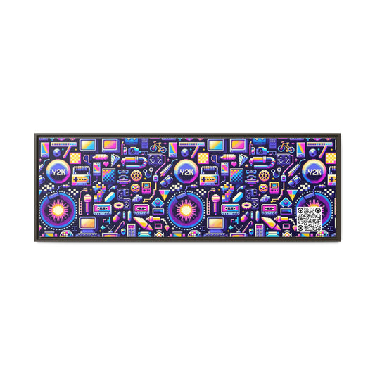 Digital Nostalgia Modern Retro Fusion Matte Canvas, Framed (multi-Color) - 8404 Design-64 B