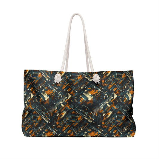 Digital Punk Futuristic Grunge Weekender Bag - 8404 Design-47