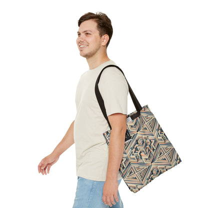 Tech Illusion Graphics Futuristic Artistry Tote Bag - 8404 Design-52