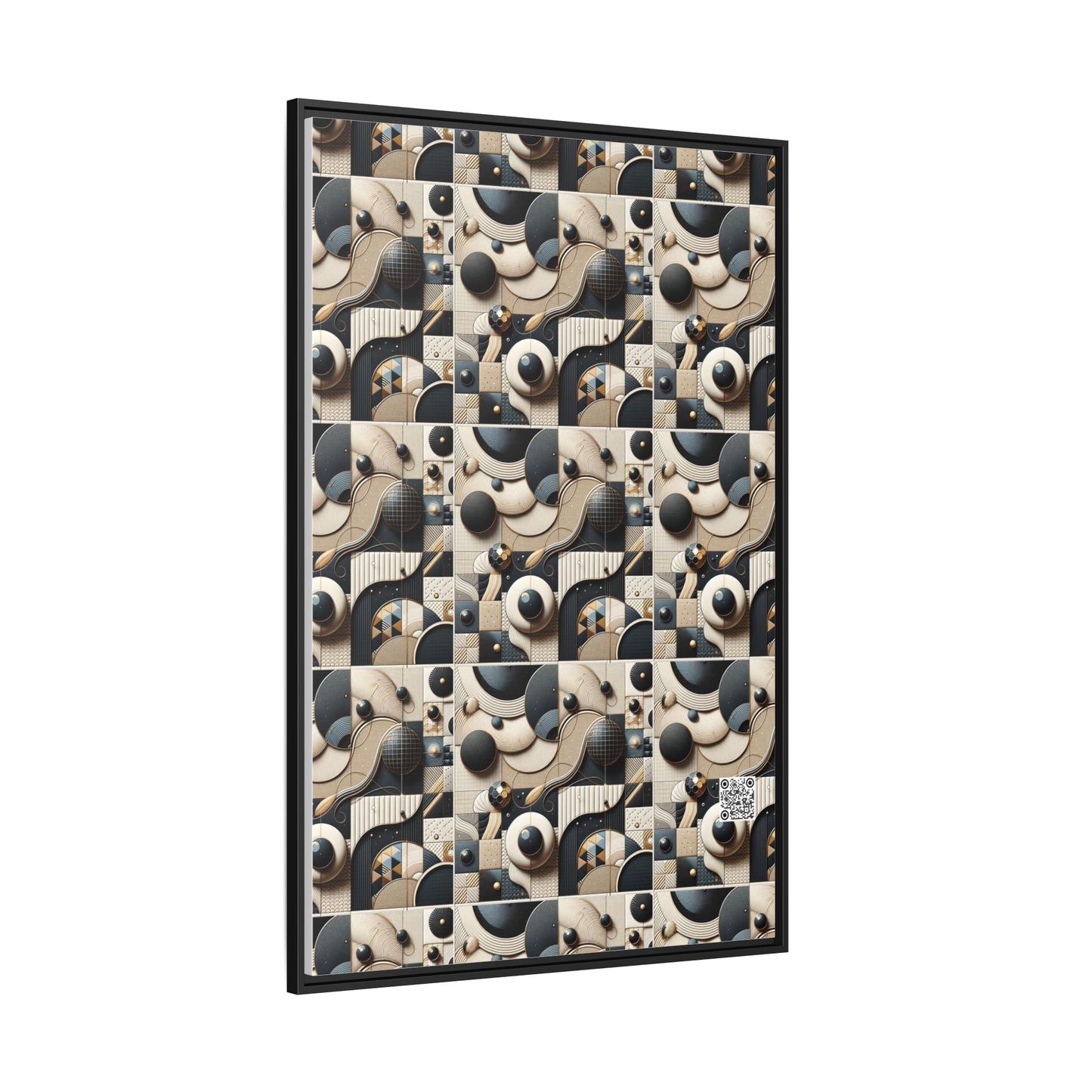Tech-forward Luxe Streetwear Tech Luxe Fusion Matte Canvas, Framed (multi-color) - 8404 Design-71 A