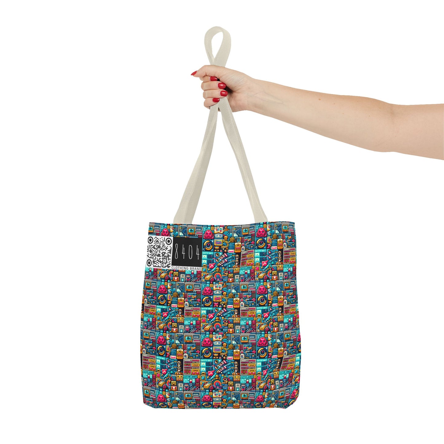 Digital Pop Culture Mashup Maximalist Pop Tote Bag - 8404 Design-47