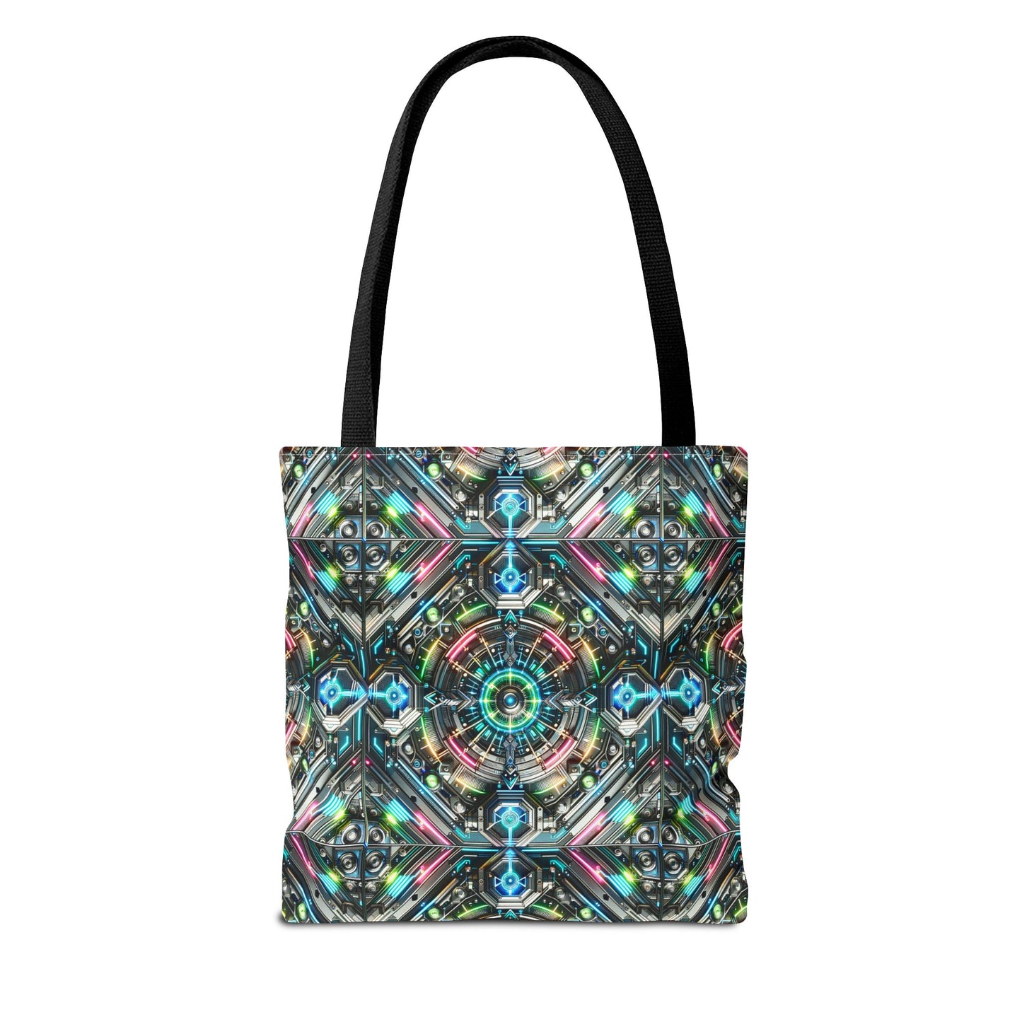 Tech-Infused Futurism Futuristic Tech Tote Bag - 8404 Design-53