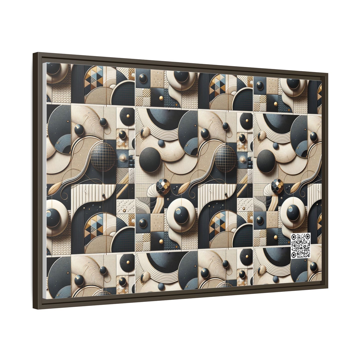 Tech-forward Luxe Streetwear Tech Luxe Fusion Matte Canvas, Framed (multi-color) - 8404 Design-71 A