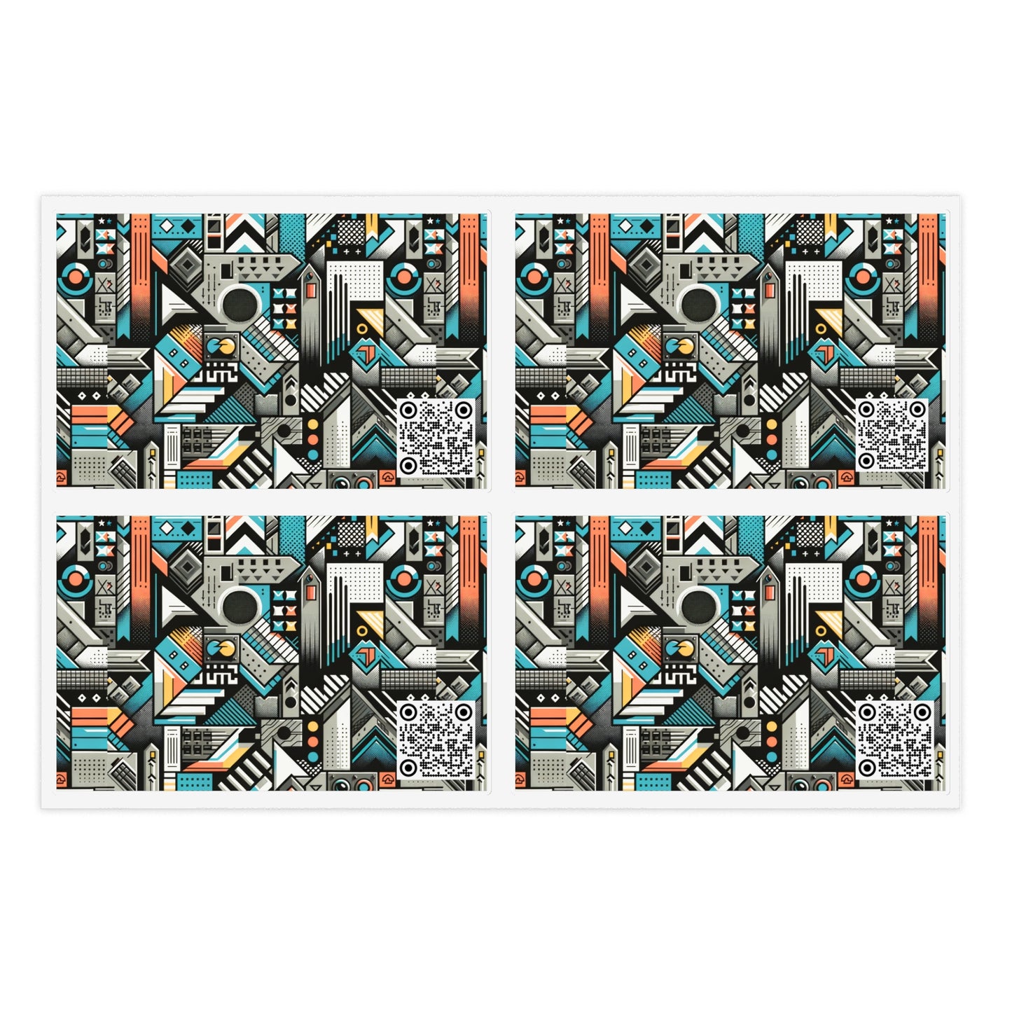 Digital Street Art Urban Street Style Sticker Sheet - 8404 Design-81