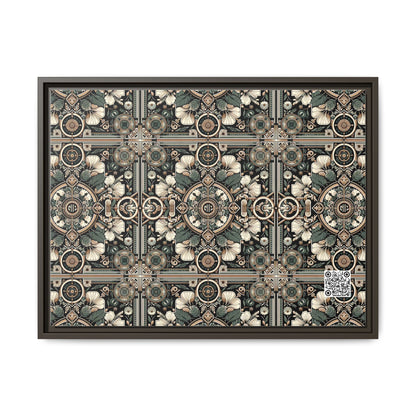 Cyber Garden Party Tech Garden Extravaganza Matte Canvas, Framed (multi-Color) - 8404 Design-66 A